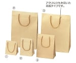 持ち手付き紙袋　エンボス　クラフト　10×7×12　入数50枚　61-313-9-7