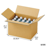 ダンボールケース　35.4×24.4×25.1（16.1）cm　入数10枚　61-318-1-7