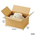 ダンボールケース　42.4×30.4×23.1（16.1）cm　入数30枚　61-318-1-31