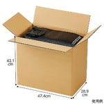 ダンボールケース　47.4×28.9×42.1（31.1・36.1）cm　入数30枚　61-318-1-36