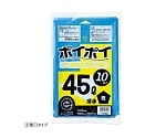 ゴミ袋 45L(0.04mm厚)厚口タイプ ブルー 入数10枚　61-384-7-2