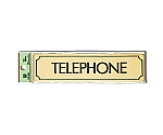 TELEPHONE 160mm×40mm×1mm ゴールド　LG170-11