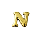 ゴールド文字 小 N　ABG15-N