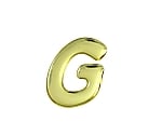 ゴールドメタル文字 G 35mm×1mm　GM35-G