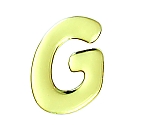 ゴールドメタル文字 G 60mm×1mm　GM60-G