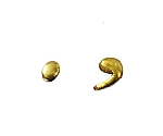 真鍮ゴールド文字 コンマ・ピリオド　QL20-13
