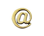 真鍮ゴールド文字 アットマーク　QL20-14