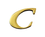 真鍮ゴールド文字 大文字 C　QL20-C