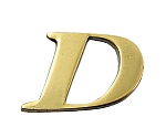 真鍮ゴールド文字 大文字 D　QL20-D