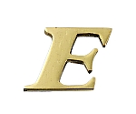 真鍮ゴールド文字 大文字 E　QL20-E