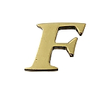 真鍮ゴールド文字 大文字 F　QL20-F