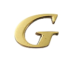 真鍮ゴールド文字 大文字 G　QL20-G