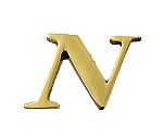 真鍮ゴールド文字 大文字 N　QL20-N