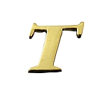 真鍮ゴールド文字 大文字 T　QL20-T