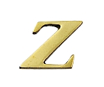 真鍮ゴールド文字 大文字 Z　QL20-Z