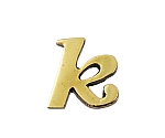 真鍮ゴールド文字 小文字 k　QS20-K
