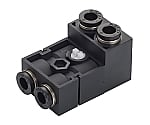 コネクタエルボ オス･メスセット φ7.94-φ7.94　QC5/16L-5/16