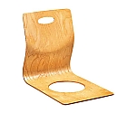 木製 座椅子 小判 白木塗り ブナ　3840000
