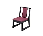 木製 立山高椅子 レザー張り ワイン　0447210