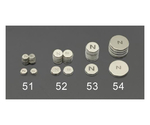 φ9.5x1.5mm ﾏｸﾞﾈｯﾄﾃﾞｨｽｸ(粘着付/N･S各6個)　EA781GA-52