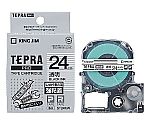 テプラ PROテープ 強粘着透明ラベル24mm黒字　ST24KW