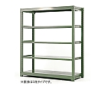 中量ＢＬラック　３００ｋｇ／タイプ　Ｈ１８００ｍｍ×Ｗ１５００ｍｍ×Ｄ９１０ｍｍ×天地４段　単体　ライトグリーン　MBL-65L4-SG