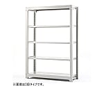 中量ＢＬラック　５００ｋｇ／タイプ　Ｈ１８００ｍｍ×Ｗ１５００ｍｍ×Ｄ７００ｍｍ×天地５段　増連　ホワイトグレー　MBH-65K5-CW
