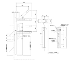 物干金物 バルコニー用 縦収納ポールタイプ ホワイトクリーム　SK-560TSLP-WC