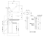 物干金物 バルコニー用 縦収納ポールタイプ ダークブロンズ　SK-660TSLP-BC