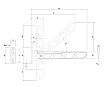 物干金物 バルコニー用 縦収納タイプ ステンカラー　SK-46TMS-SC