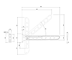 物干金物 バルコニー用 縦収納タイプ ホワイトクリーム　SK-56TMS-WC