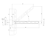 物干金物 バルコニー用 縦収納タイプ ステンカラー　SK-66TMS-SC