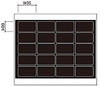 郵便受箱用 ナンバーシート 番号:1101～1120　PNS-11