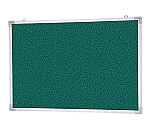 掲示板 アルミ製 吊下型 幅1200×高900mm レザー貼 緑　SMS-1021
