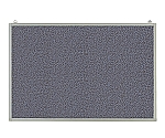 掲示板 アルミ製 吊下型 幅900×高600mm レザー貼 灰色　SMS-1025