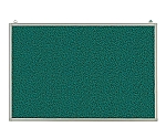 掲示板 アルミ製 吊下型 幅1800×高900mm レザー貼 緑　SMS-1027