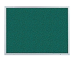 掲示板 アルミ製 幅800×高550mm レザー貼 緑　SK-401-2A