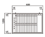 行事予定掲示板 (ホワイトボード) 縦書 幅900×高600mm　SMS-915-Y