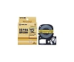[テプラ]PRO SRシリーズ専用テープカートリッジ 12mm幅 金 黒文字　SM12Z