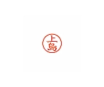 ネーム6 (ネーム印) 上島(インク色:朱)　XL600362