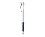 4色ボールペン クリップオンスリム 4C 0.7mm 白(インク色:黒・赤・青・緑)　B4A5-W
