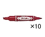 ハイマッキー インク色:赤 10本　MO-150-MC-R X 10