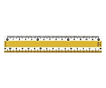 カラー直線定規 目盛:15cm イエロー　CPK-15-Y
