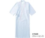 患者衣ガウン（男女兼用）　ブルー×ネイビー　3L　289-98 3L