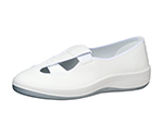 男女兼用 クリーン静電作業靴 通気タイプ エレパス SU402 ホワイト 23.5cm　SU402-23.5