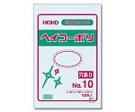 HEIKO ポリ袋 透明 ヘイコーポリエチレン袋 0.03mm厚 No.10 穴あり 100枚　006612051