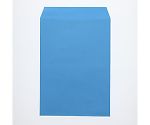 HEIKO カラー封筒 角2 枠無 ブルー 100枚　007529303