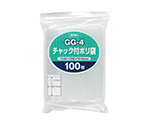 チャック袋付ポリ袋 100枚 LDPE 透明 0.04mm　GG-4