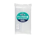 チャック袋付ポリ袋 100枚 LDPE 透明 0.04mm　KG-4