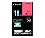 カシオ ネームランドテープ18mm幅 (赤地/黒文字)　XR-18RD